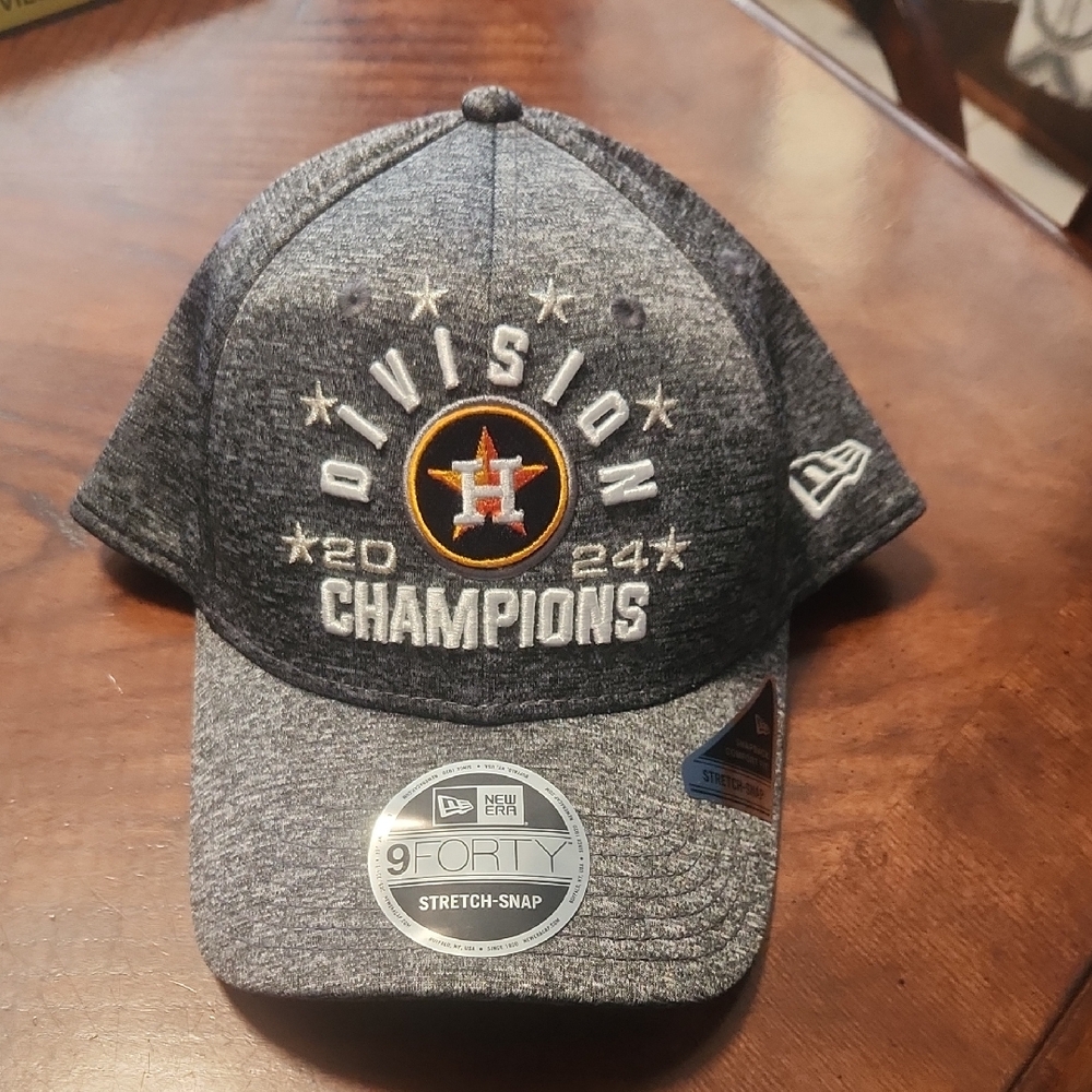 Nwt New Era 2024 ASTROS  Division Champions Gray Cap